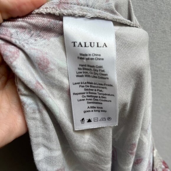Talula Aritzia floral strapless jumpsuit Sz M - Picture 7 of 11